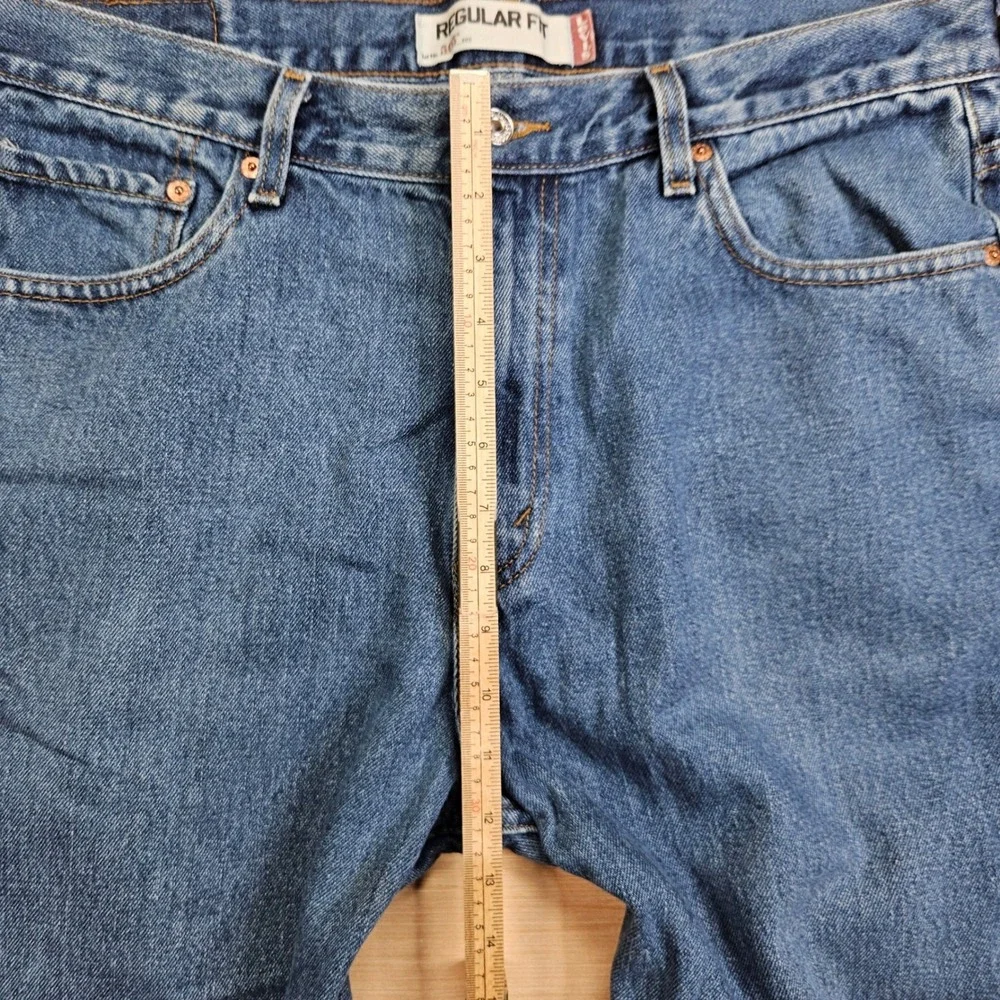 Y2K‎ Levi's 505 Regular Fit Jeans Mens 36x30 Blue Straight Leg Denim Pants 07